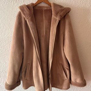 Vintage suede aviator jacket